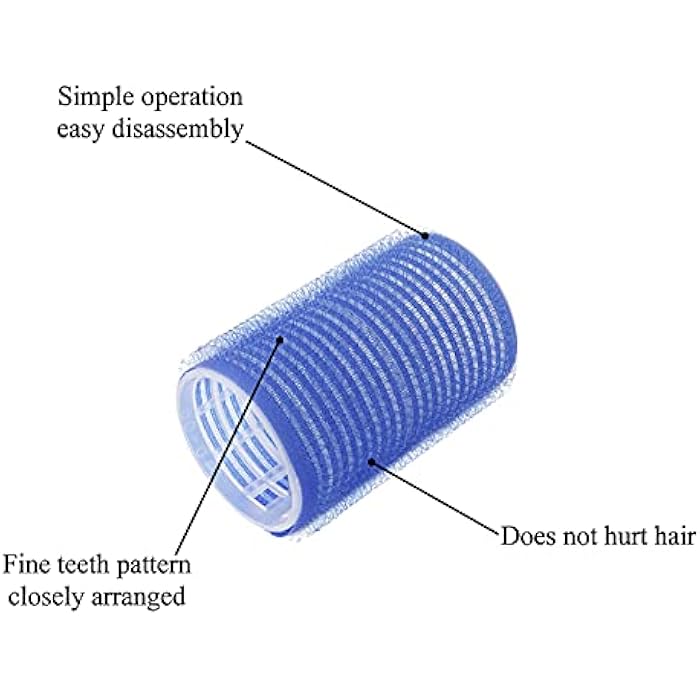 12 Pieces Hair Rollers Set, Self Holding Rollers Salon Hairdressing Curlers DIY Curling Tool Hair Curlers Rollers Tools for Men Kids Women (40 mm) - Image 3